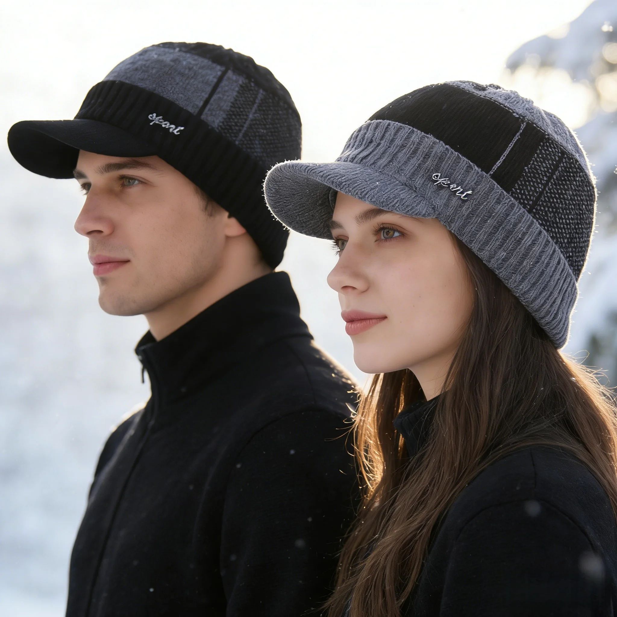Fur Lined Winter Beanie Hat