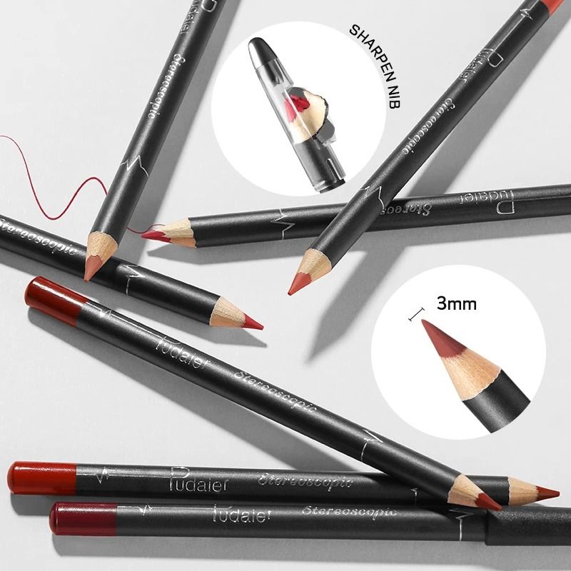 Waterproof Matte Lipliner Pencil Set