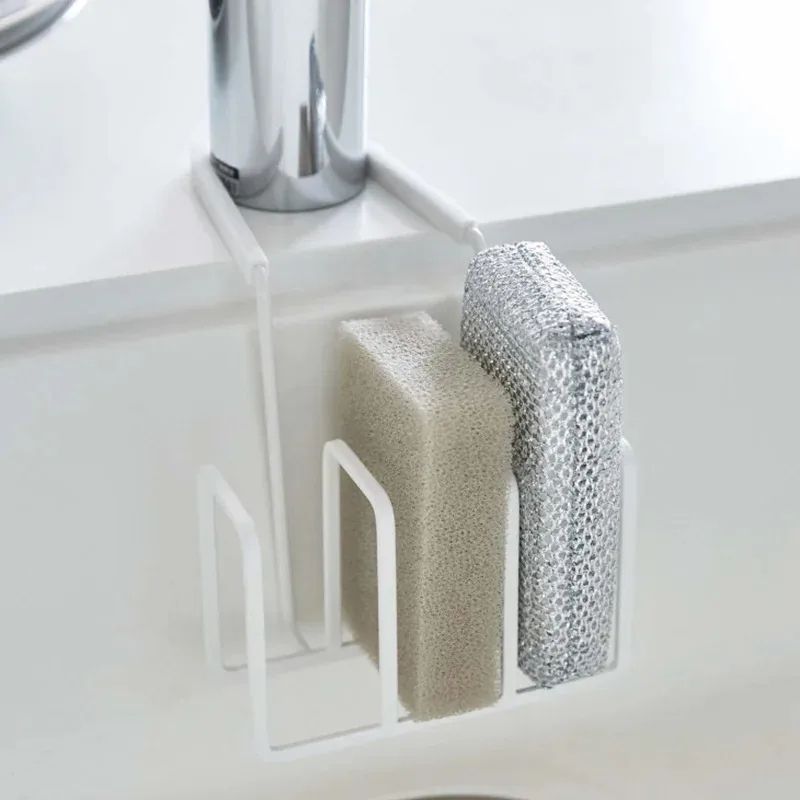 Kitchen Faucet Sponge Holder Drain Rack Sink Organizer Hanging Storage Basket