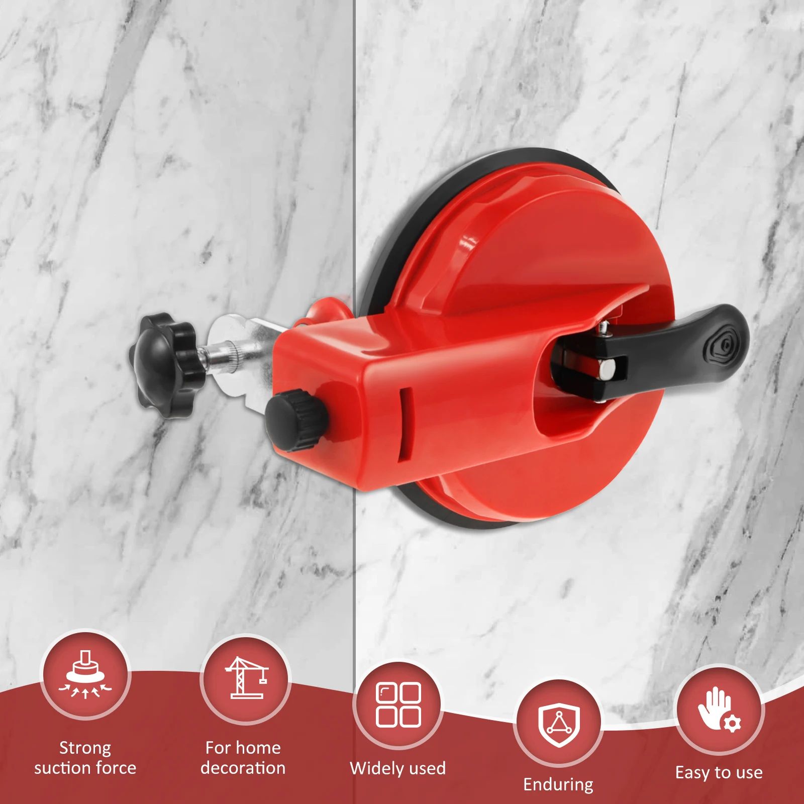 Tile Leveling System Suction Cup Tool Precision Wall Tile Alignment and Corner Fixer