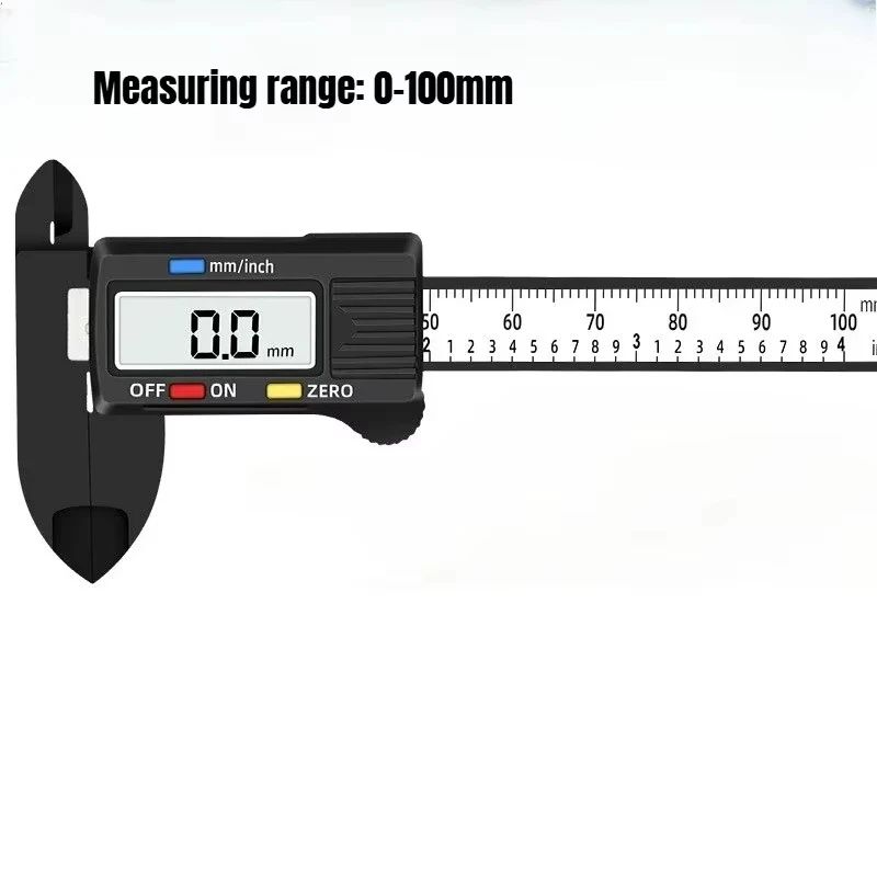 Precision Digital Caliper Vernier Gauge - Carbon Fiber Electronic Measuring Tool (100/150mm)