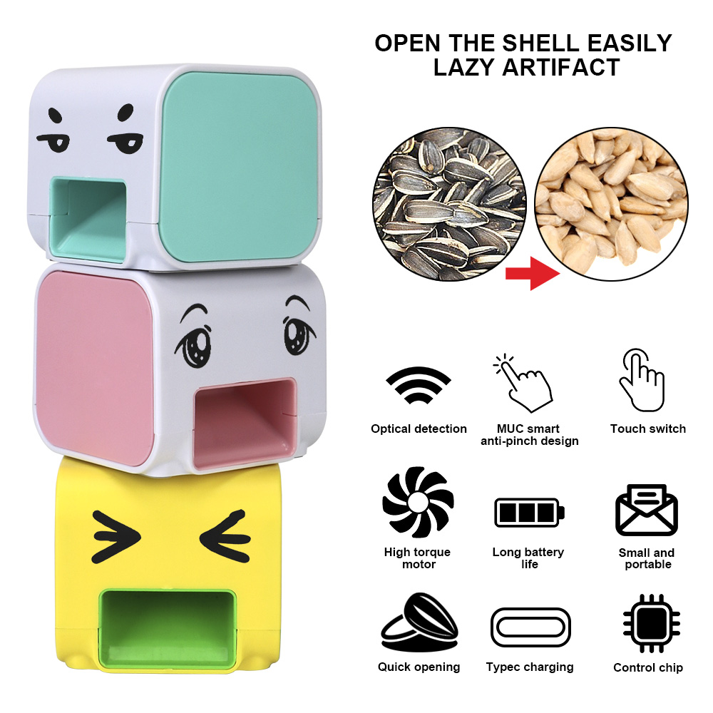Electric Melon Seed Machine, Child Assist Kitchen Tool, Sunflower Seeds Peeler, Lazy Tool for Shelling, Peeling Melon