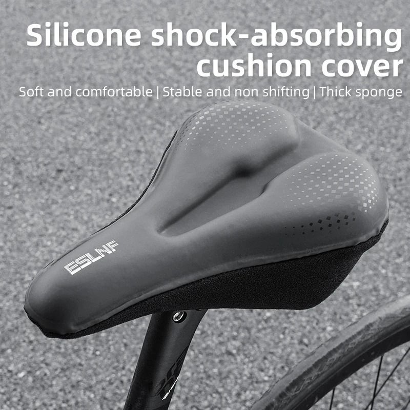 Gel Soft Bike Anti Slip Waterproof Saddle Cover with Cushion Padding