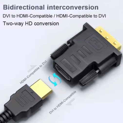 1080P DVI to HDMI Bi-Directional Adapter Cable (DVI 24+1 Male to HDMI Female)