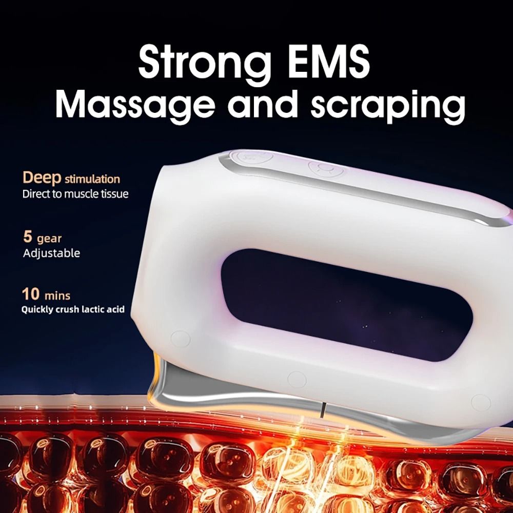 Electric Fascia Massager with Heating and Microcurrent Therapy