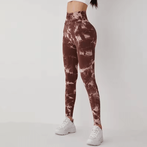 Tie-Dye Butt-Lifting Yoga Leggings – High Waist Slim-Fit Fitness Leggings