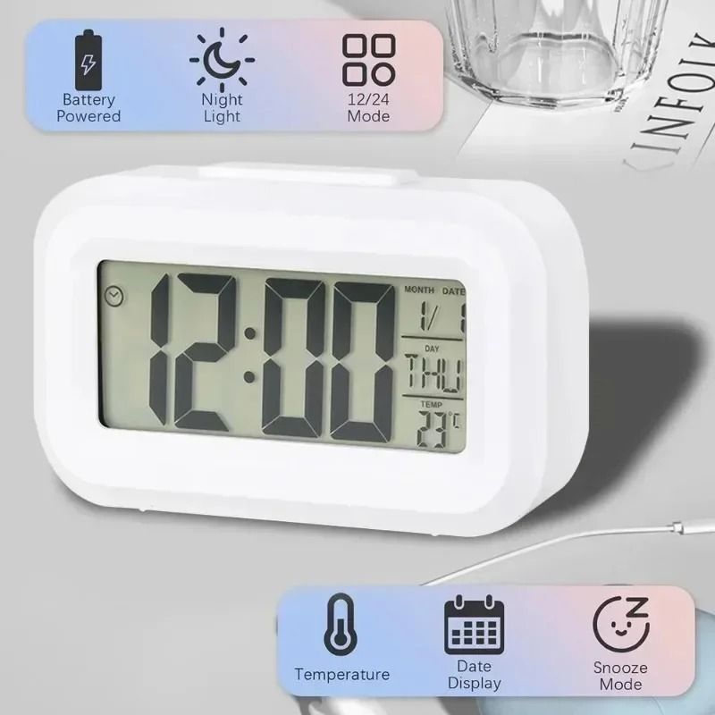 Smart Multi-Function LED Digital Desktop and Wall Alarm Clock