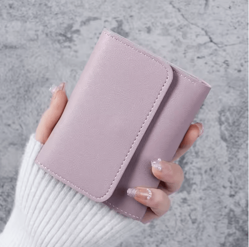 Womens Ultra Thin Trifold Wallet –Compact Student Card Holder & Coin Purse