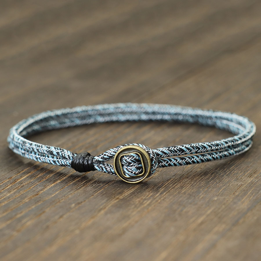 Handmade Nautical Rope Bracelet for Men Durable Paracord Bracelet with Easy Hook Closure