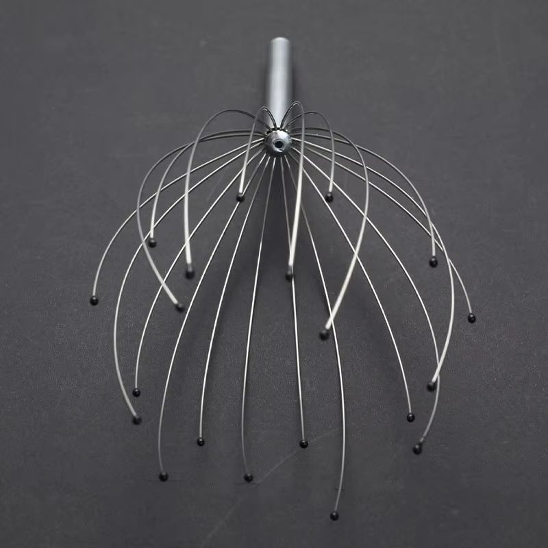 Octopus Head Massager Manual Scalp Scratcher Tool Stress Relief Massage Claw