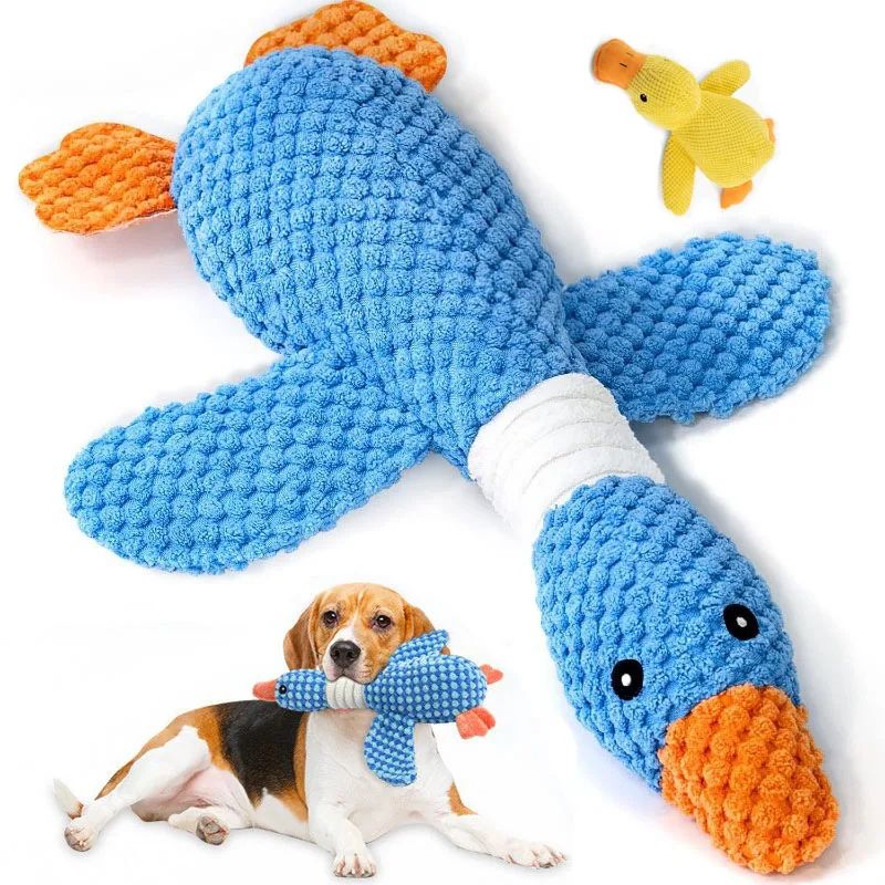 Durable Squeaky Plush Chew Toy for Dogs and Cats
