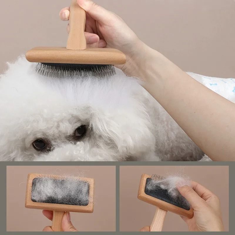 Pet Hair Remover Brush Dog Grooming Comb and Cat Massage Brush