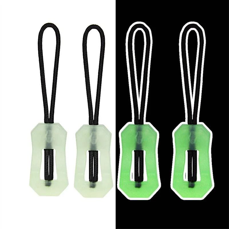 6Pcs Luminous Zipper Pull System | Premium Glow in The Dark Anti-Lost Backpack & Jacket Infrastructure