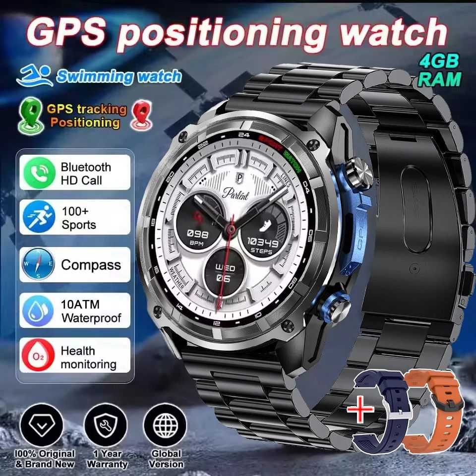 Military GPS Smart Watch with Offline Maps
