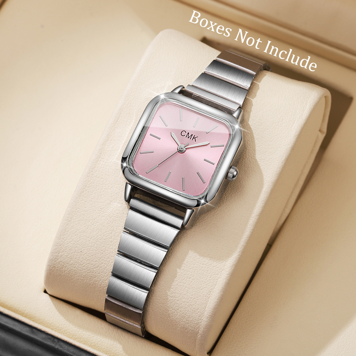 Luxury Ultra thin Quartz Womens Wristwatch Fashion Square Design with Elegant Strap