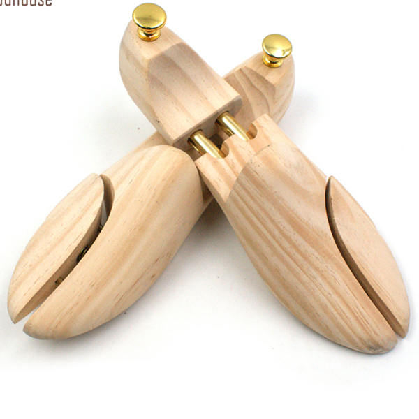 Men's and Women's Shoe Trees Twin Tube Adjustable New Zealand Pine Wood Shoe Tree