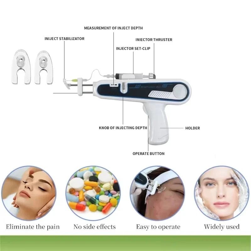 Mesotherapy Anti Wrinkle Injection Kit with DR Plastic Gun and Disposable Consumables