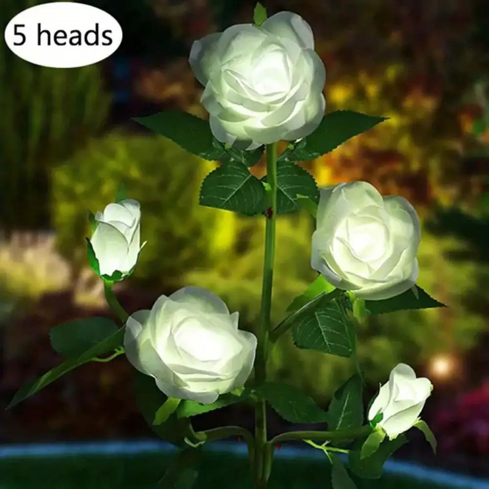 Solar Rose Flower Garden Lights Set
