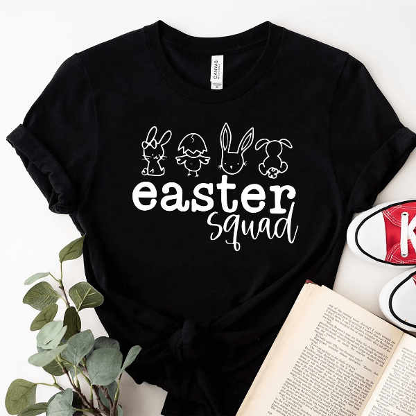 Floral Bunny Shirt Spring T-Shirt – Cute Easter Rabbit Graphic Tee for Nature Lovers