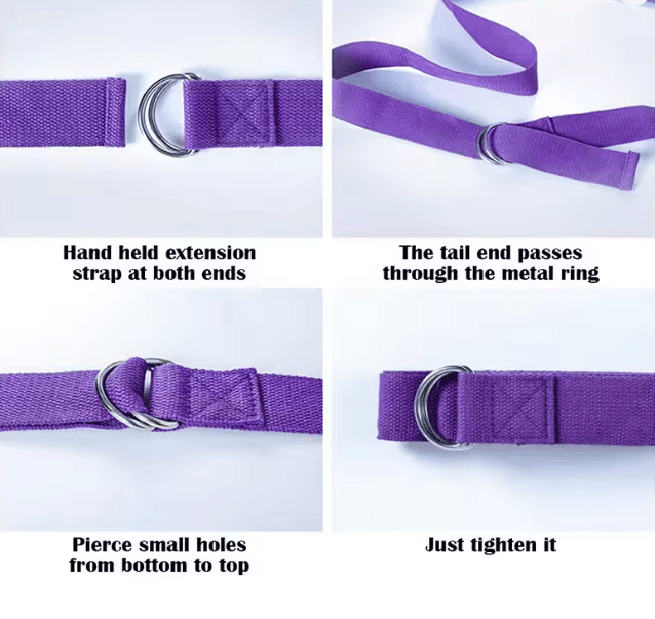 StretchFlow Adjustable Yoga Strap