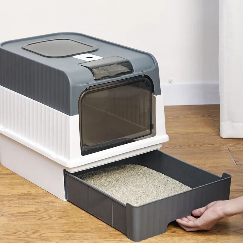 Fully Enclosed Anti-Splash Cat Litter Box