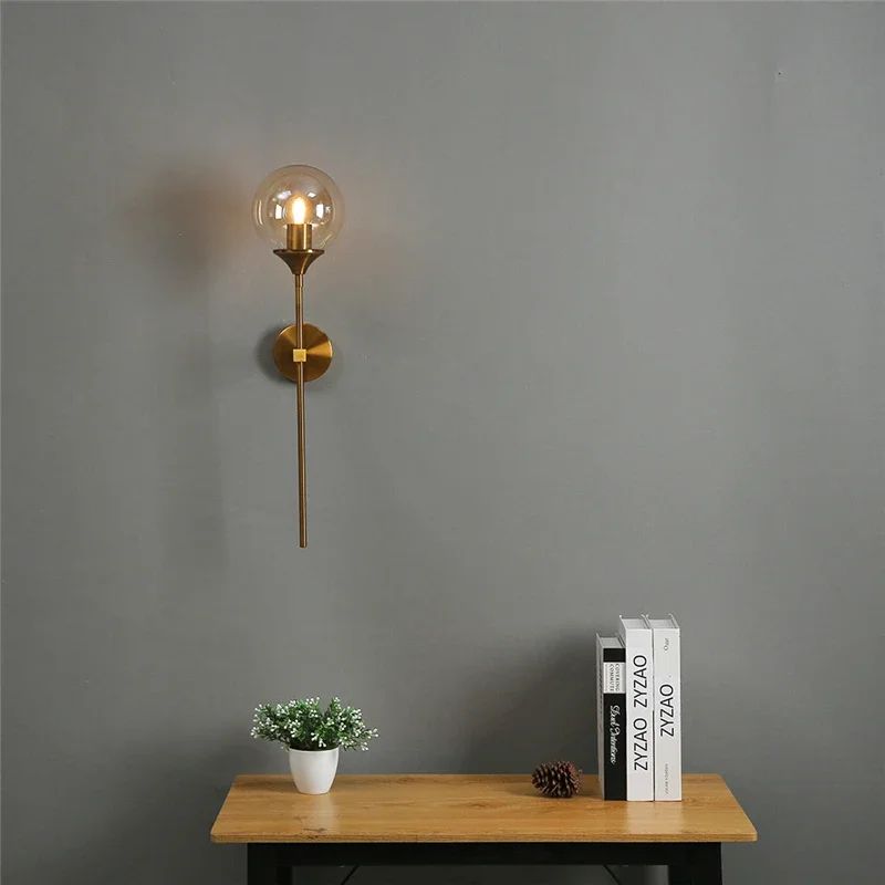 Nordic Long Arm LED Wall Lamp Modern Bedside Light