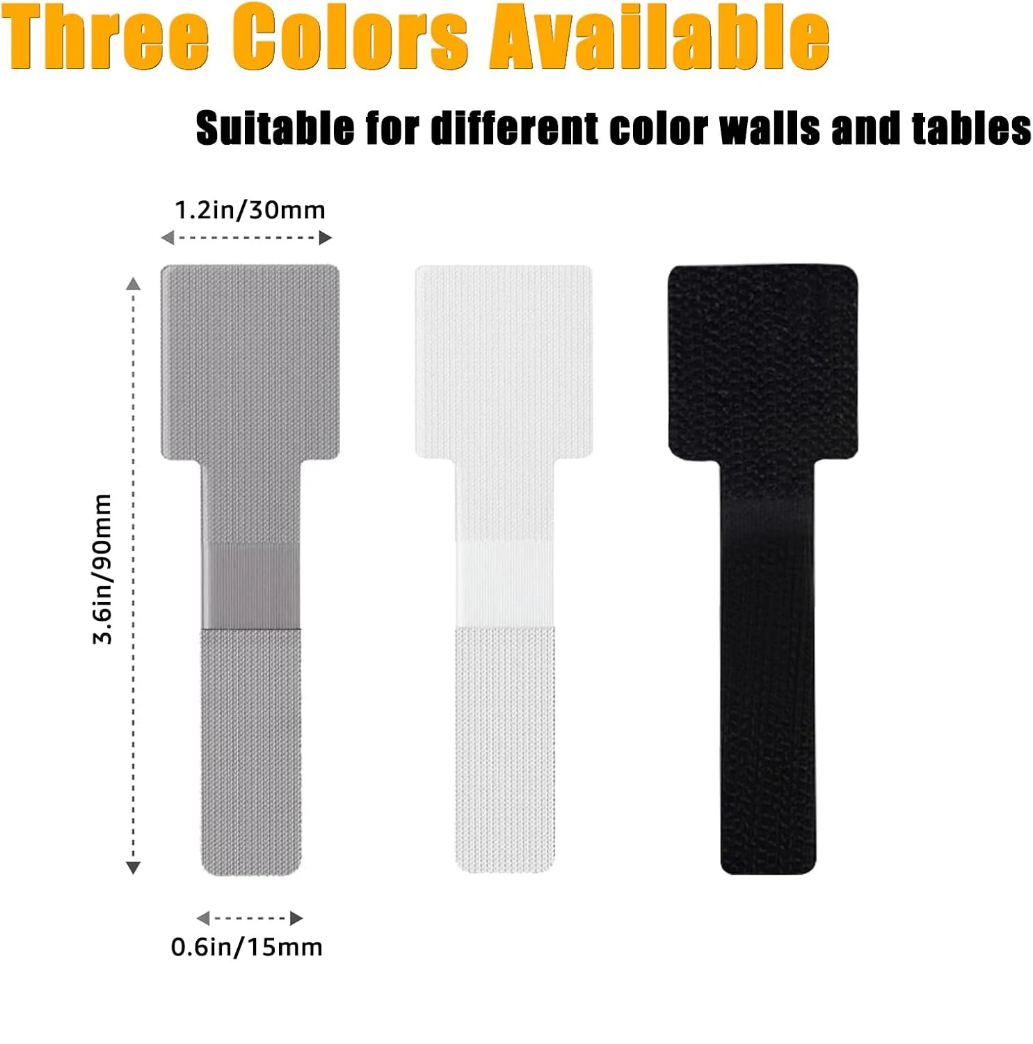 Reusable Cable Ties for Earphones, Wire and Mouse Management, Releasable Nylon Loop Hoop Tape Straps Tie, Durable Cable