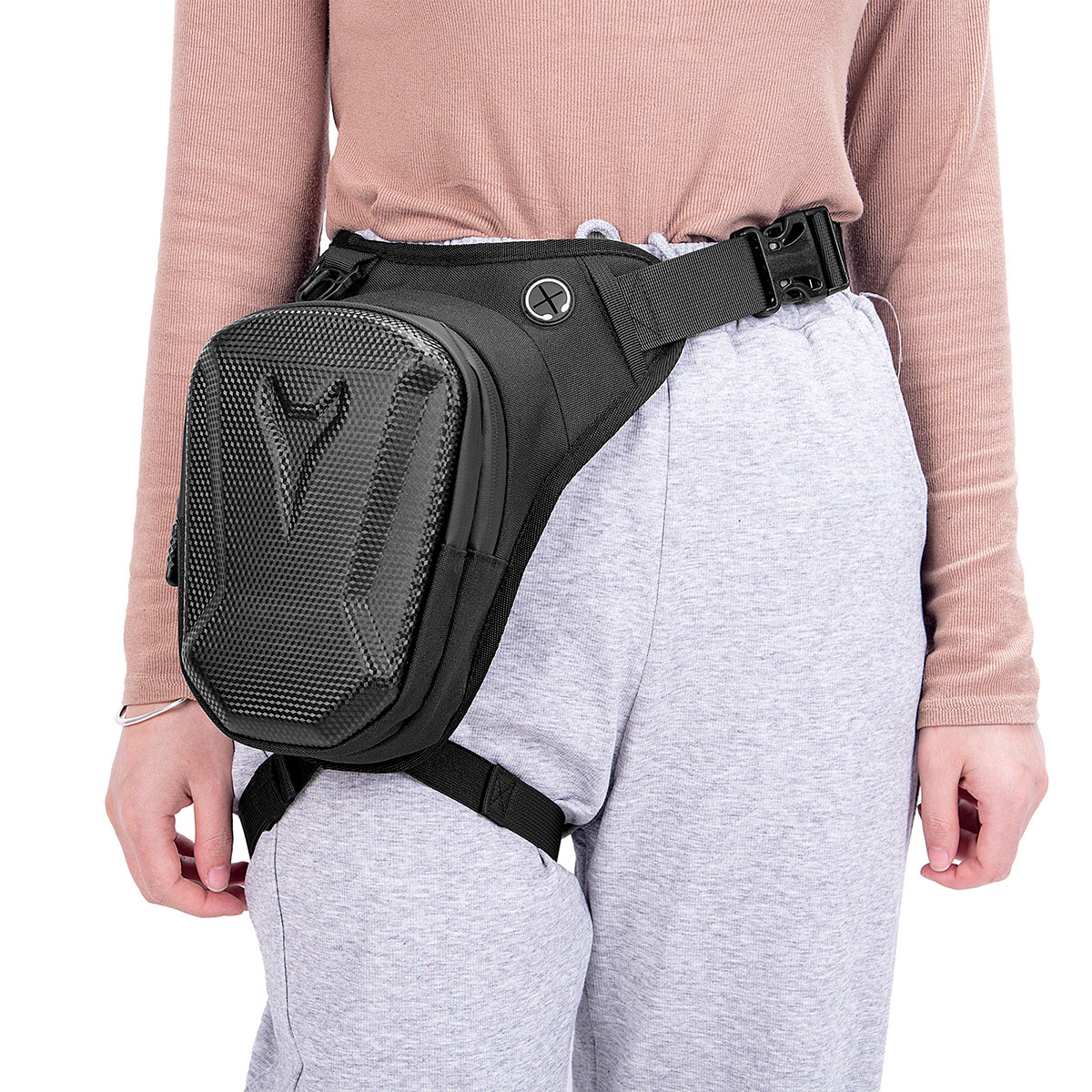 Motorcycle Leg Bag, Waterproof Rider Waist Bag for Cycling & Bike Enthusiasts