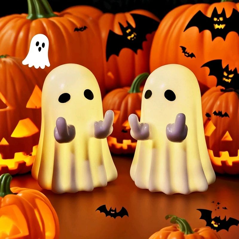 Cute White Ghost Festival Decoration Figurine