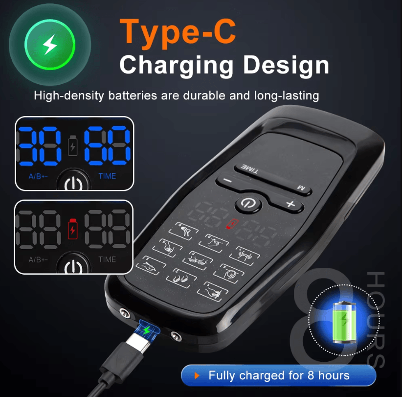 TENS EMS Muscle Stimulator – Digital Electric Body Massage and Slimming Therapy Device