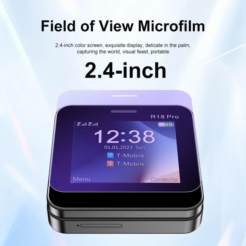Mini Slider Phone with Rotating Screen Dual SIM Flashlight and Magic Voice Feature