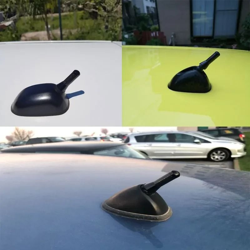 Carbon Fiber Short Car Antenna with Metal Base for Enhanced Signal and Stylish Roof Upgrade