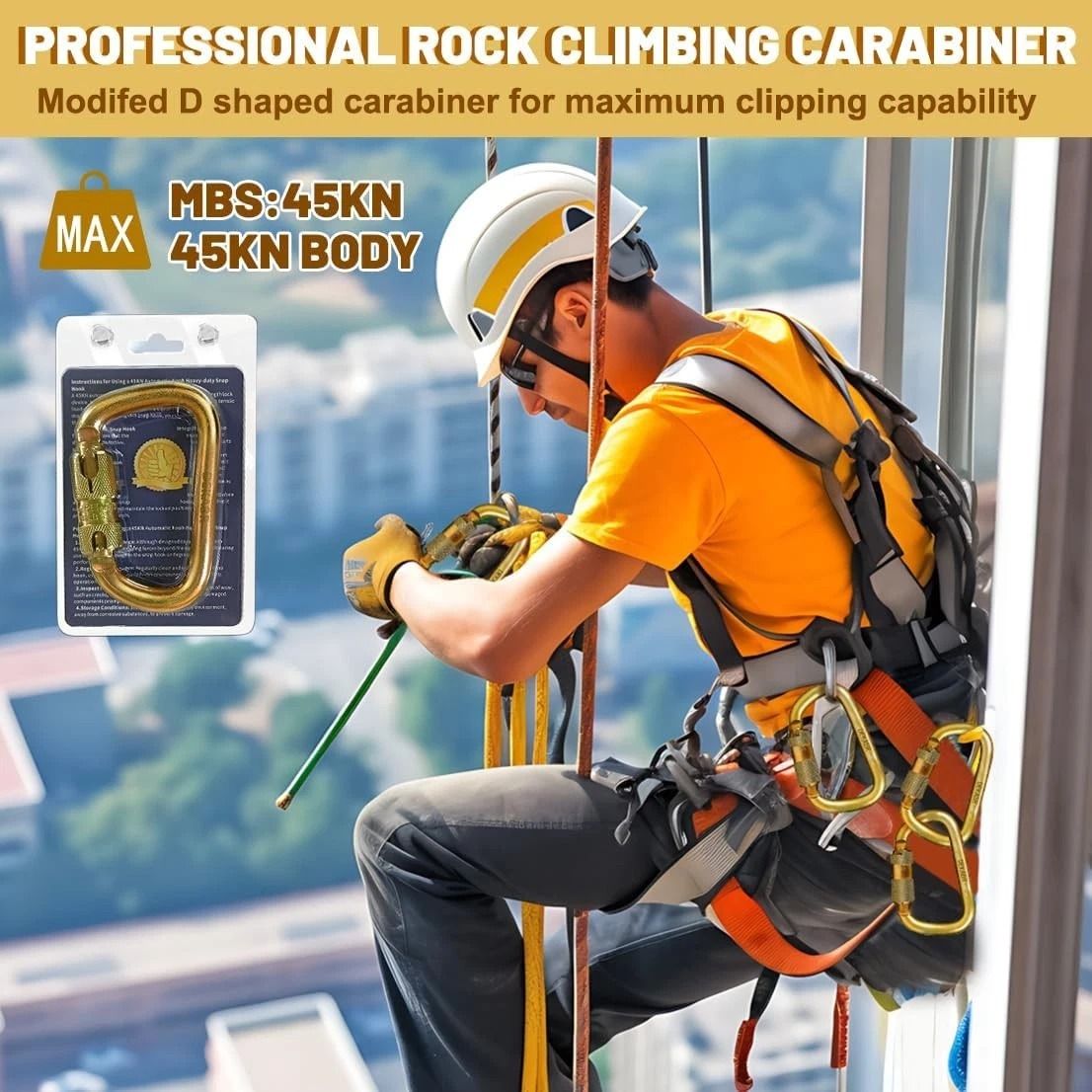 Heavy Duty Auto Locking Climbing Carabiner