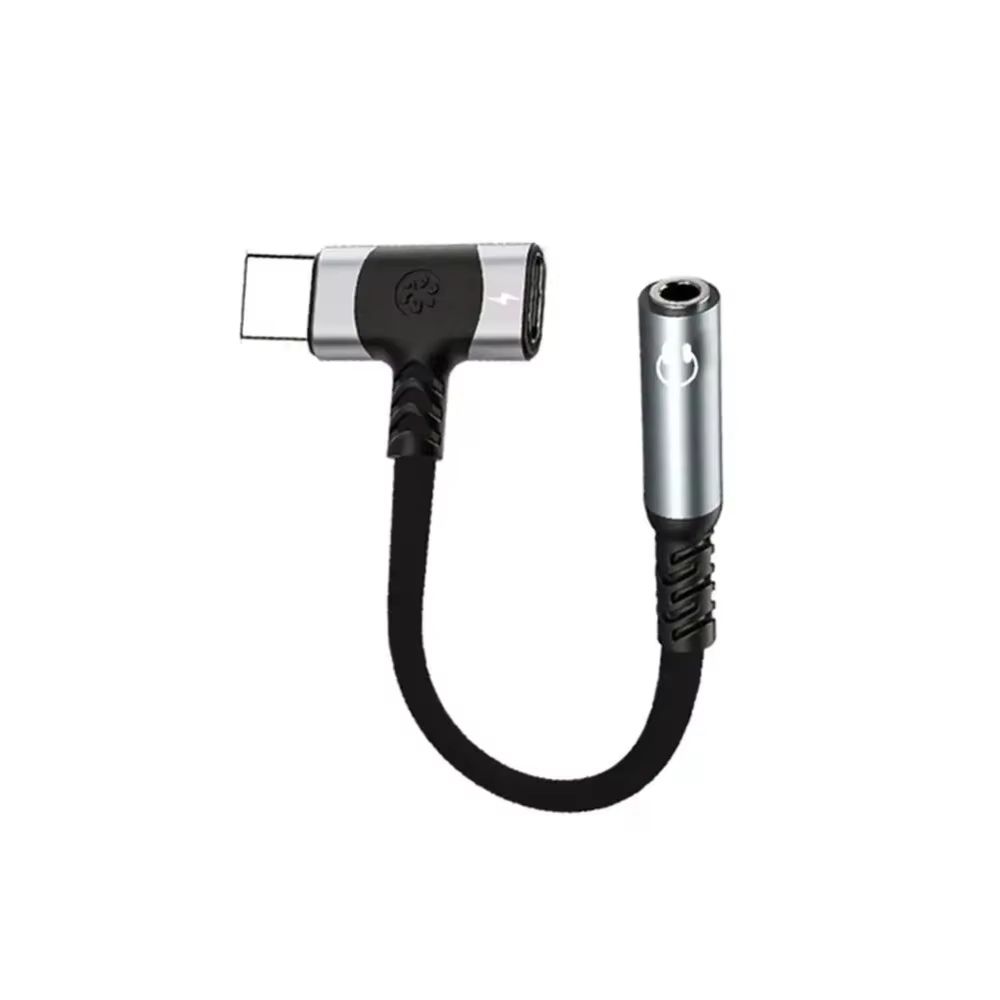 Universal USB-C to 3.5mm Jack 2-in-1 High-Speed Audio and Charging Adapter