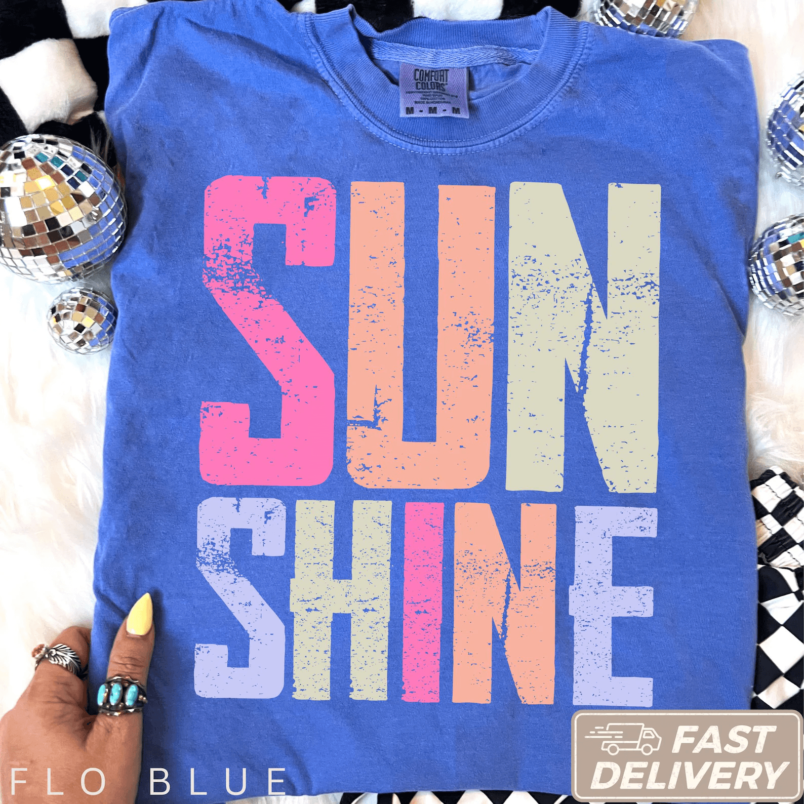 Comfort Colors Sunshine Shirt Beach Life Summer Vacation Tee Women