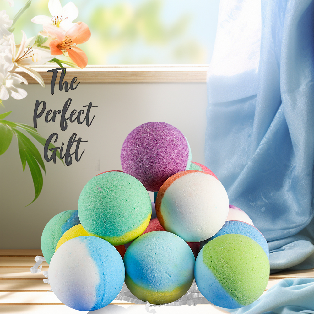 Kids Bath Bombs Gift Set, Bath Bombs for Kids with Surprise Inside, Organic Natural Kids Bubble Bath Fizzy