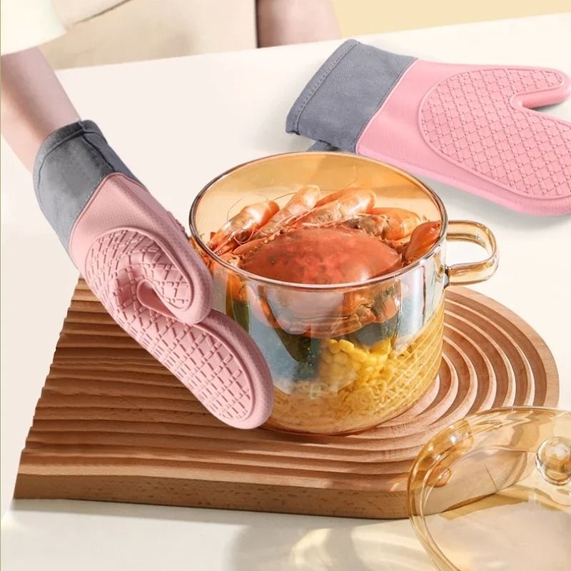 Cotton Twill Silicone Baking Glove