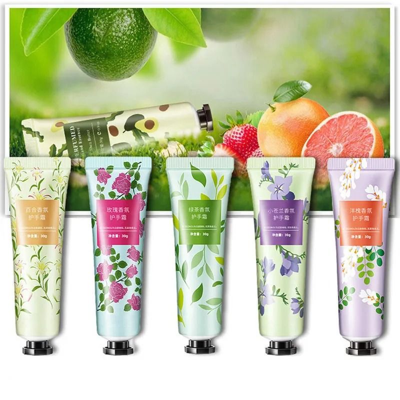 Fruity Flowery Moisturizing Hand Cream Set 10 Piece Nourishing Repair Care