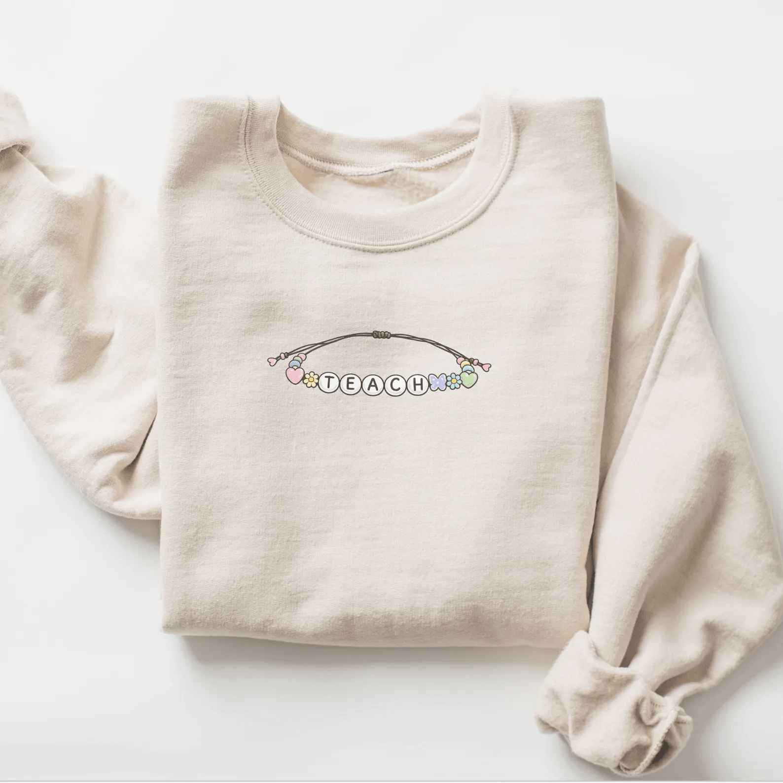 Comfort Colors Teacher Sweatshirt Cute Teaching Shirt Aesthetic Teacher Gift