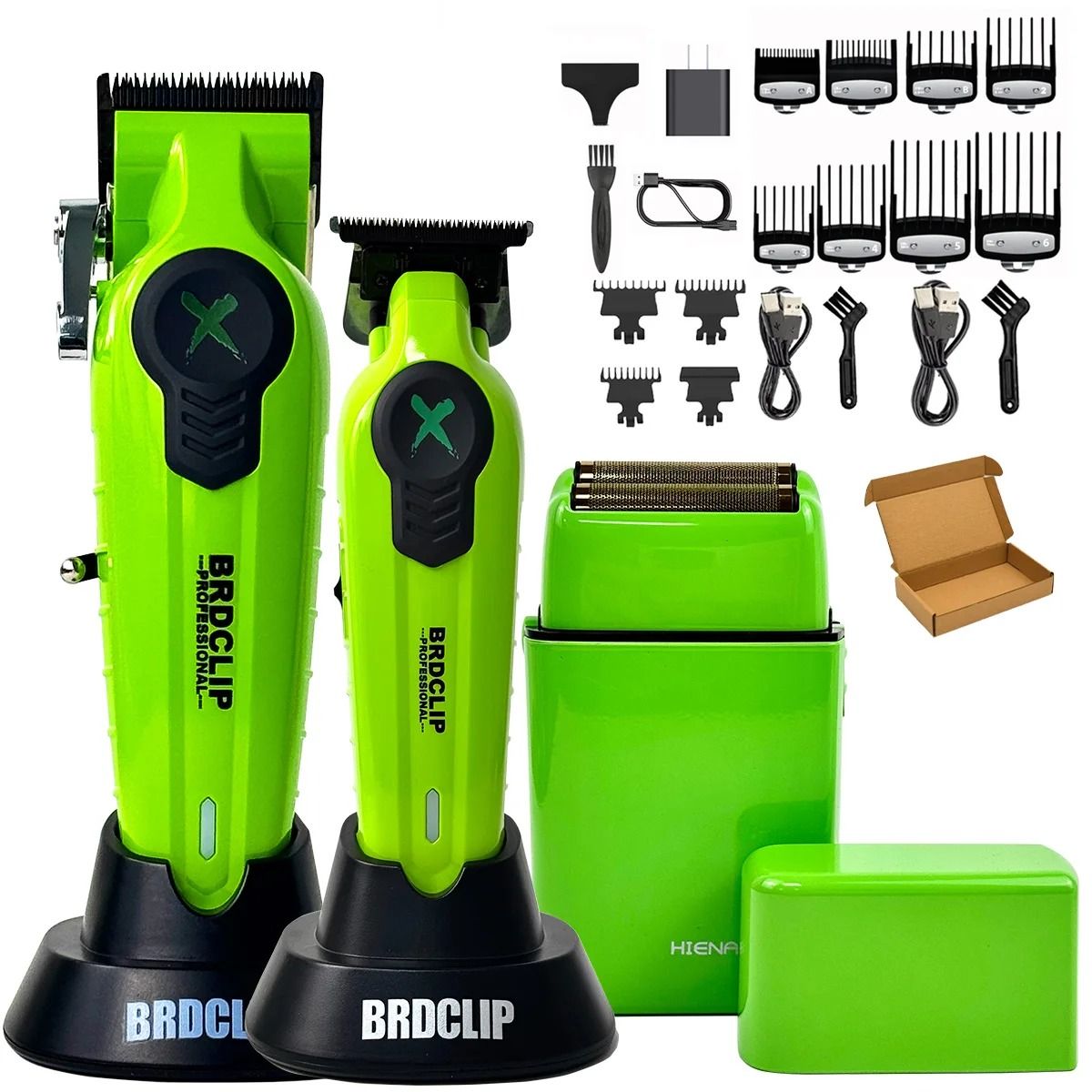 BRDCLIP X Series Professional Hair Clipper Trimmer and Shaver Set