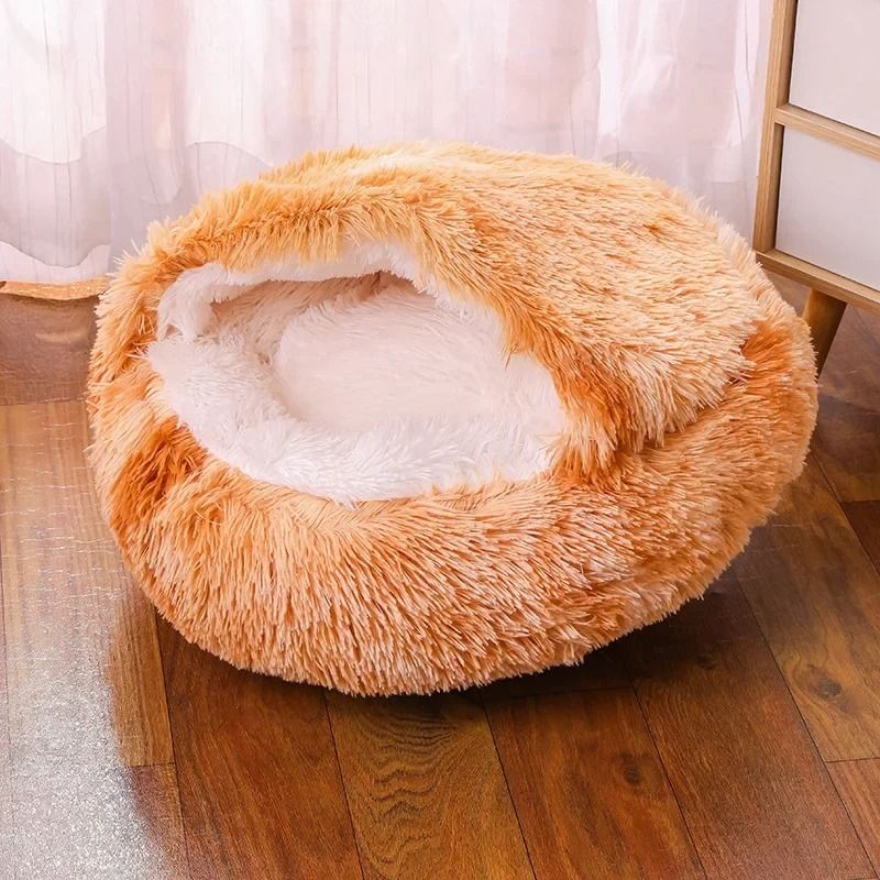 Plush Hooded Anti-Anxiety Pet Sanctuary
