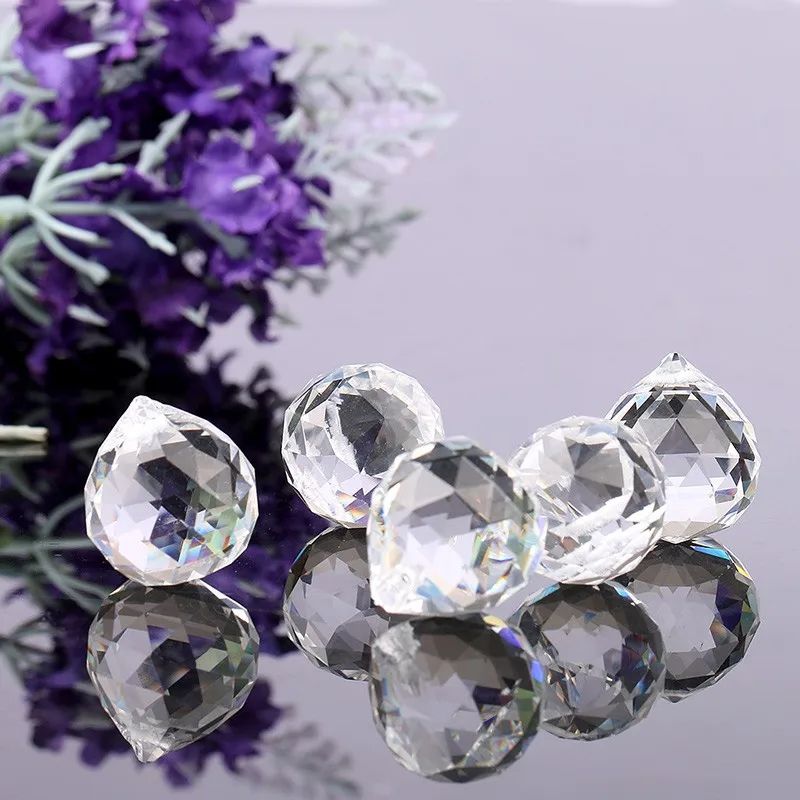 Faceted Crystal Ball Prism Suncatcher Chandelier Pendant