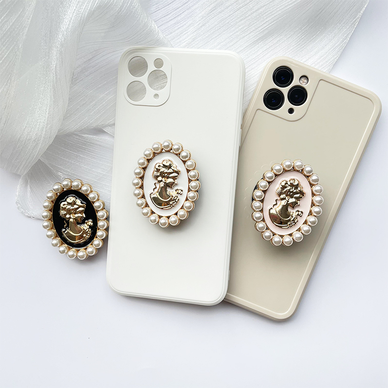 Pearl Gloss Phone Ring Holder Foldable Phone Stand Grip