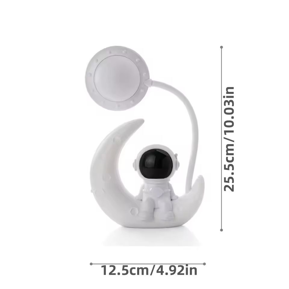 Creative Moon Astronaut LED Nightlight for Bedroom and Holiday Decor