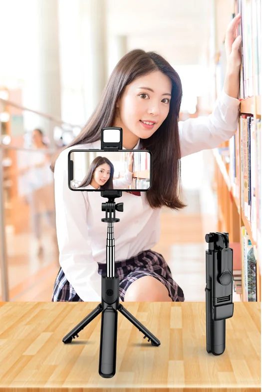 360 Degree Flexible Selfie Stick Tripod