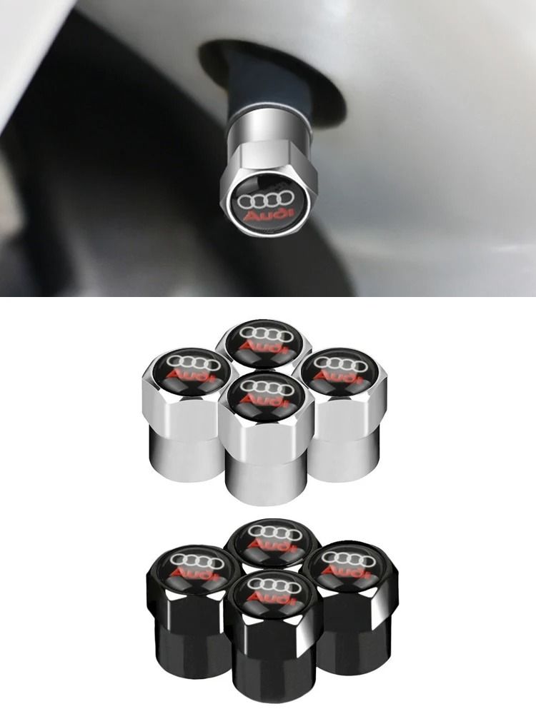 Professional High-Contrast Anti-Corrosion Metal Valve Stem Cap Set