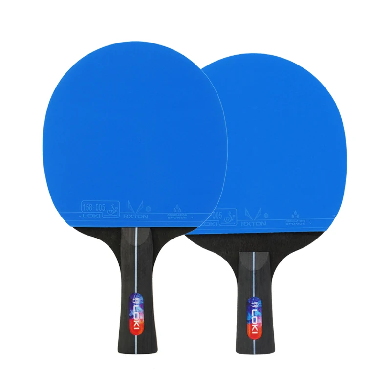 LOKI K5000 Table Tennis Racket Set, Home Entertainment Ping Pong Rackets with Premium Blue Rubber