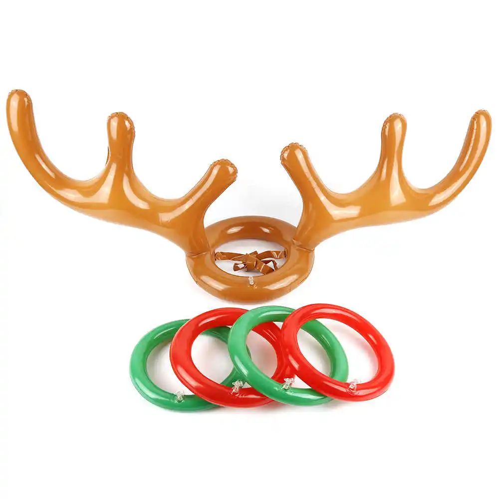 Inflatable Reindeer Antler Ring Toss Game