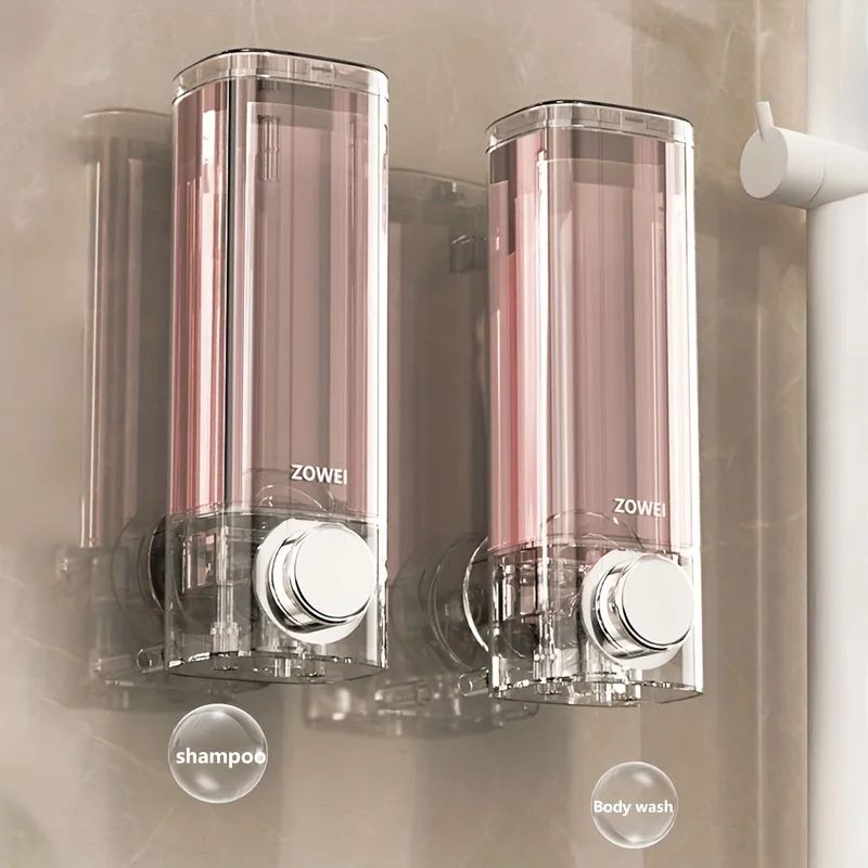 EasyMount No-Drill Wall Soap Dispenser - Suction Cup, Refillable & Space-Saving