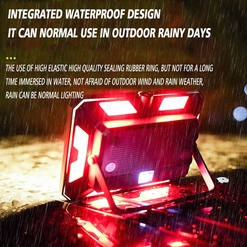 Rechargeable Super Bright Camping Lights, Magnetic Torch, Portable Work Light, Maintenance Lamp, Outdoors Super Bright